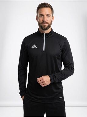 Adidas Black Long Sleeve Quarter-Zip Top